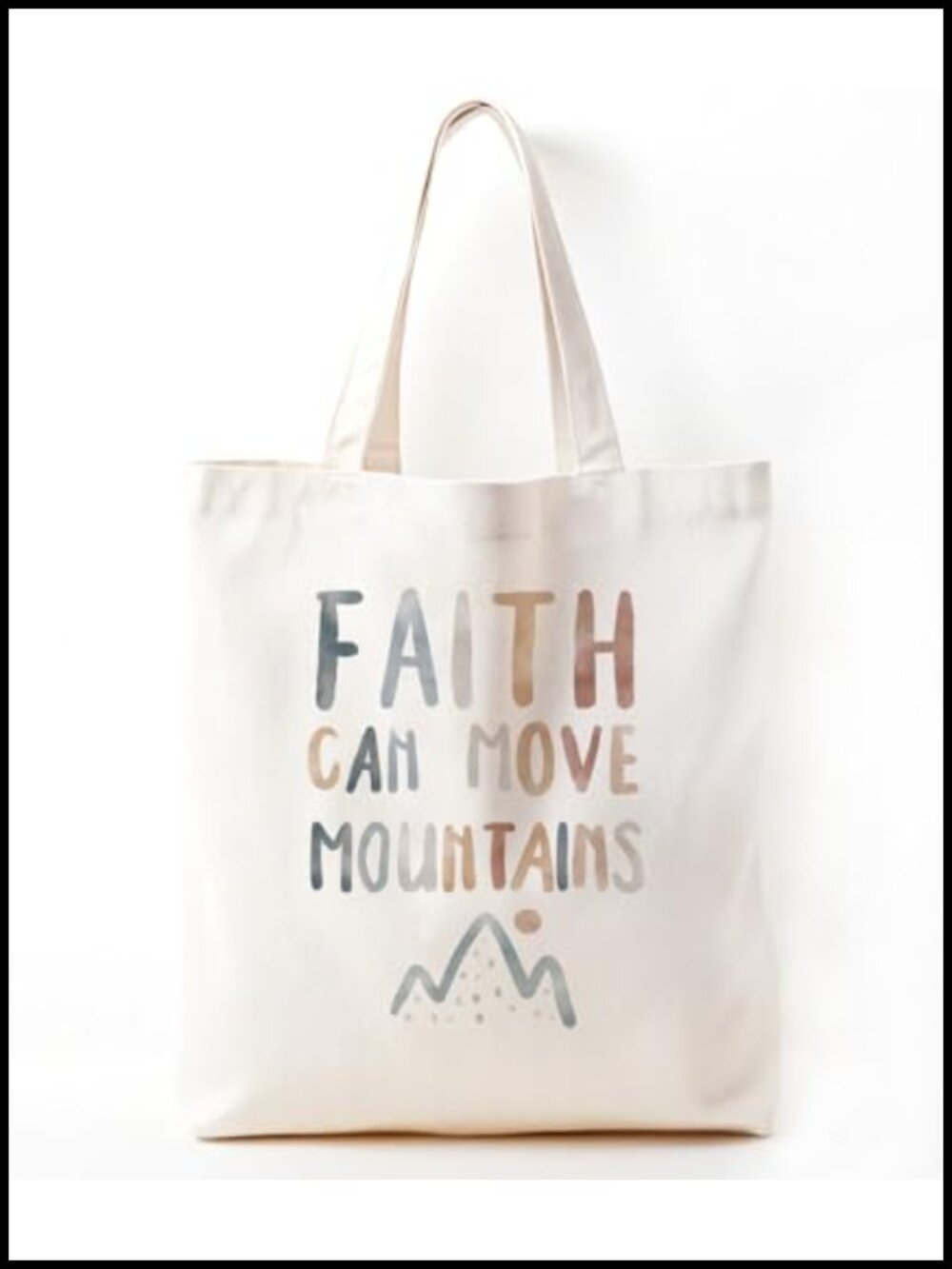 Christian Bible Inspirational Canvas Tote Bag Church Baptism